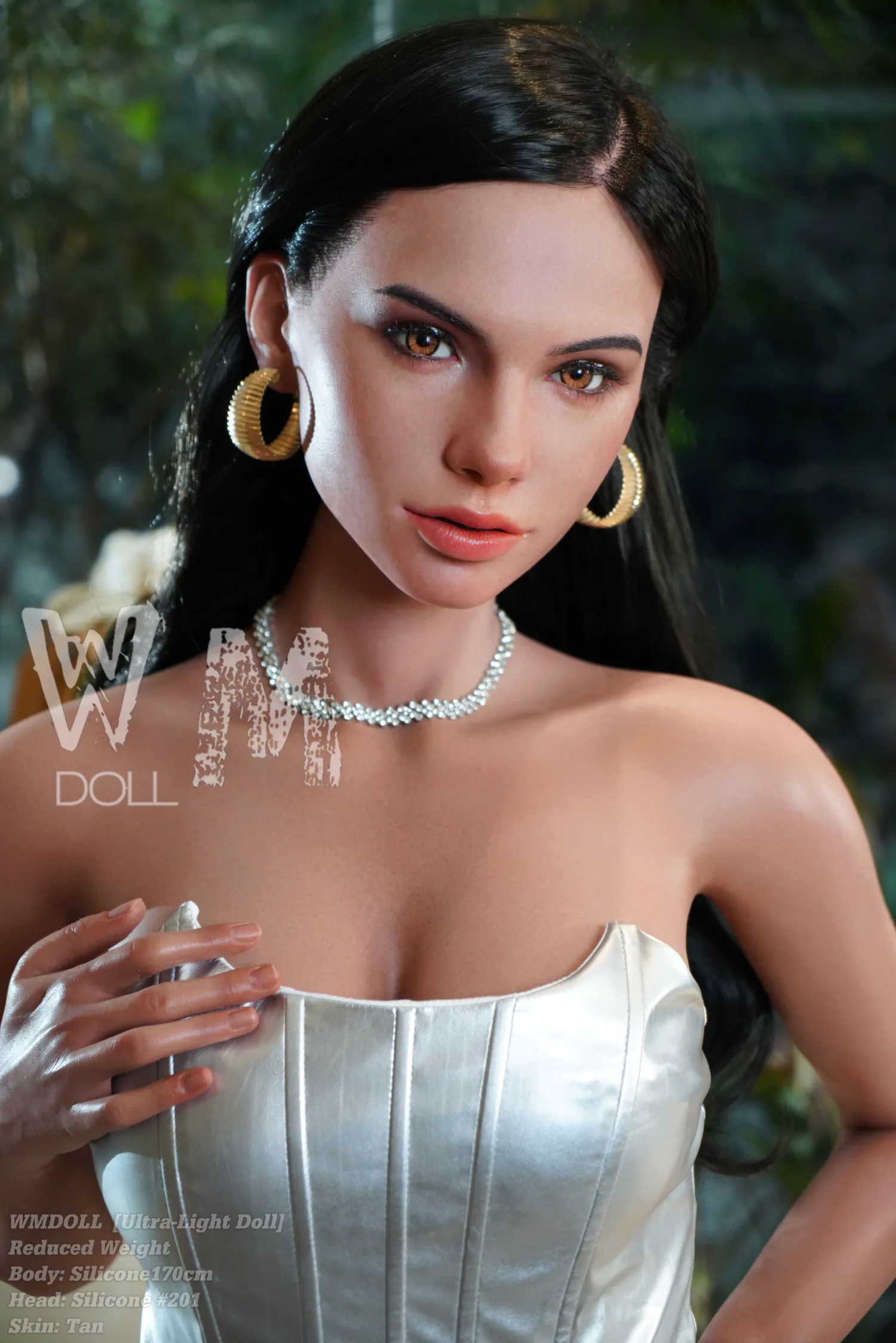 170cm (5ft7) D-Cup Ultra-Light Silicone， Lifelike doll Silicone Sex Doll Head #201- In US Stock